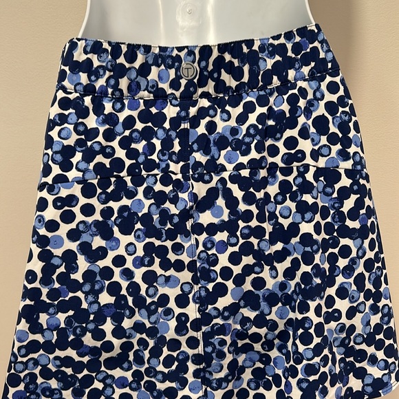 T by Talbots Blue White Mini Skort Skirt Size P XS - Picture 7 of 10
